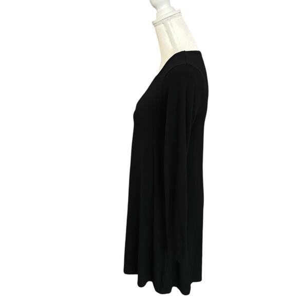 Madewell Shift Long Sleeve Mini Black T Shirt Dress Size Small Western Indie - Picture 4 of 10